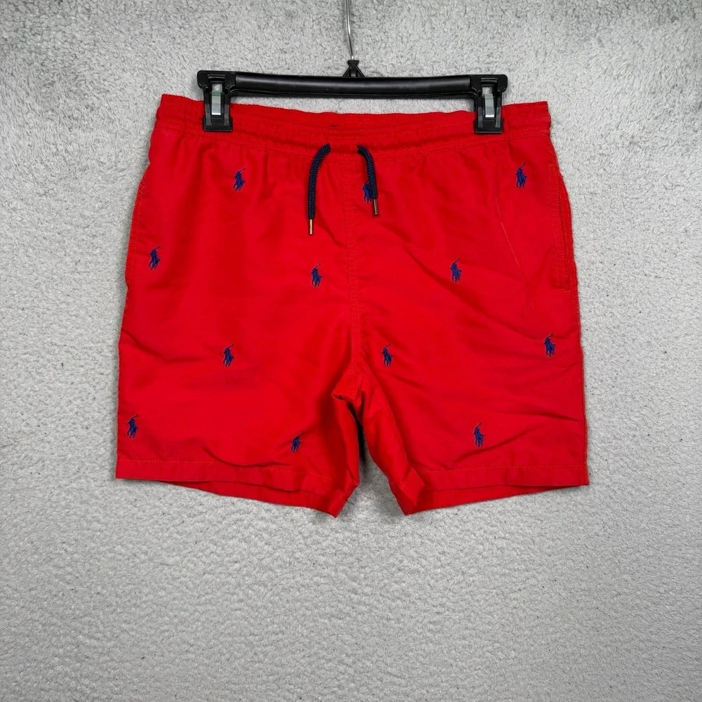Kids Polo Ralph Lauren AOP Pony‎ Swim Trunks